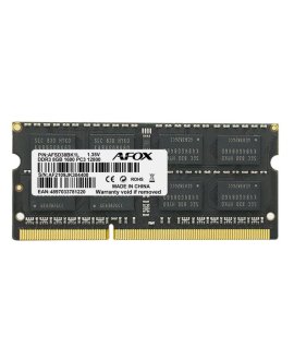 AFOX AFSD38BK1L 8GB 1600MHZ DDR3 SODIMM Notebook Ram