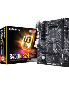 GIGABYTE B450M-S2H AMD B450M Soket AM4 DDR4 3600 MHz HDMI DVI VGA ANAKART