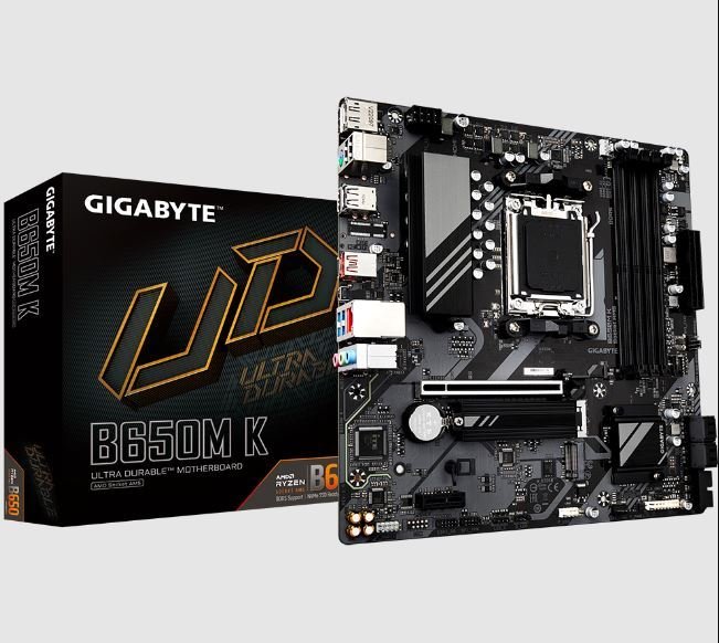 GIGABYTE B650M-K AMD Socket AM5:Supports AMD Ryzen™ 7000 Series Processors