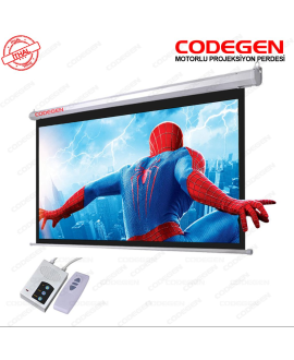 CODEGEN COD-EX-24 240x200 Pro Siyah Fonlu Motorlu Projeksiyon Perdesi