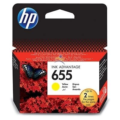 HP CZ112A No 655 Sarı Kartuş