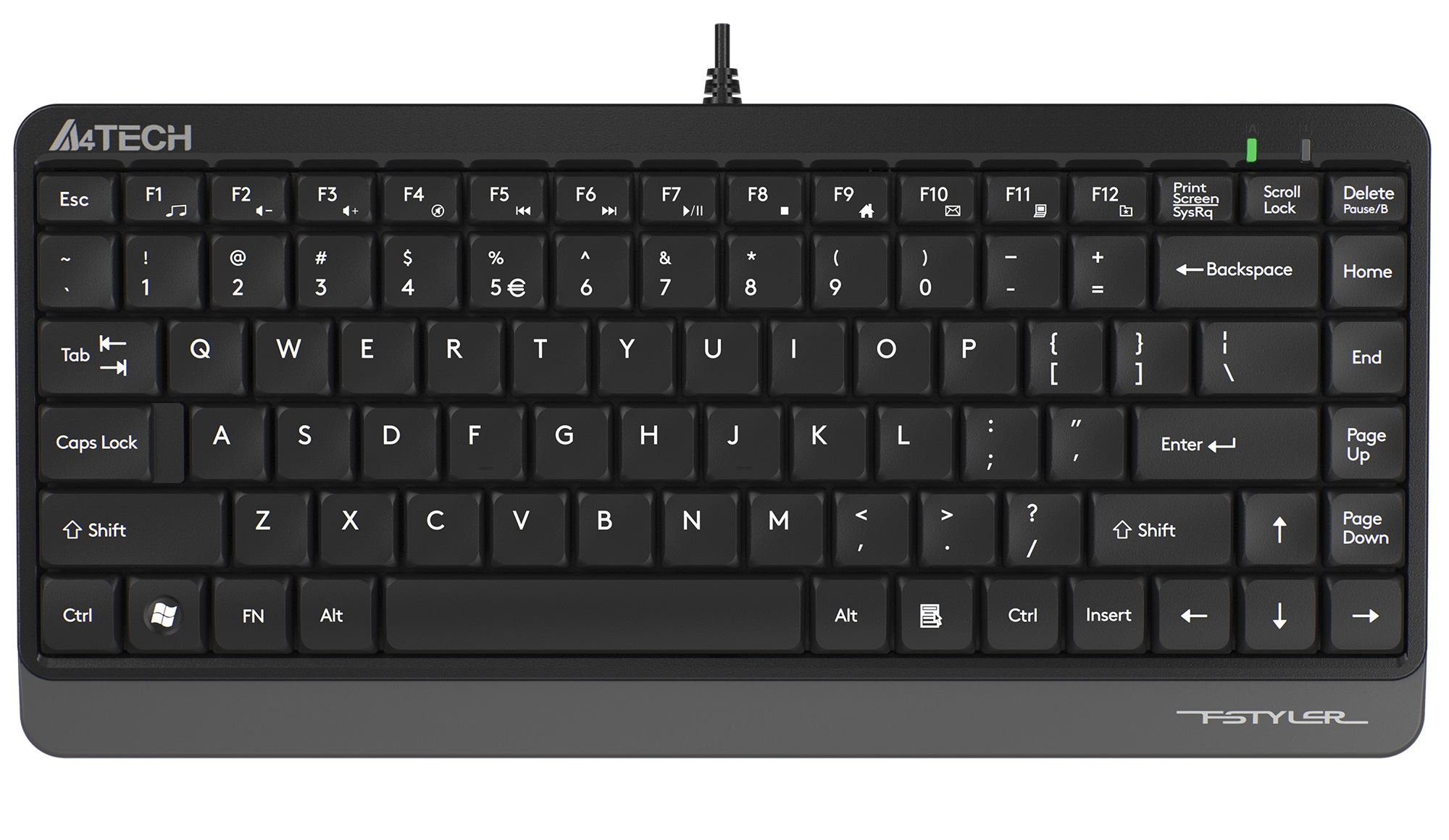 A4 TECH FK11-Q-USB-GREY FK11 Q USB GRİ MİNİ TÜRKÇE FN-MULTİMEDYA KLAVYE
