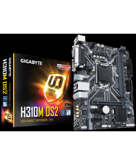 GIGABYTE H310M-DS2 Intel H310M Soket LGA1151 DDR4 2666 MHz DVI-D Anakart