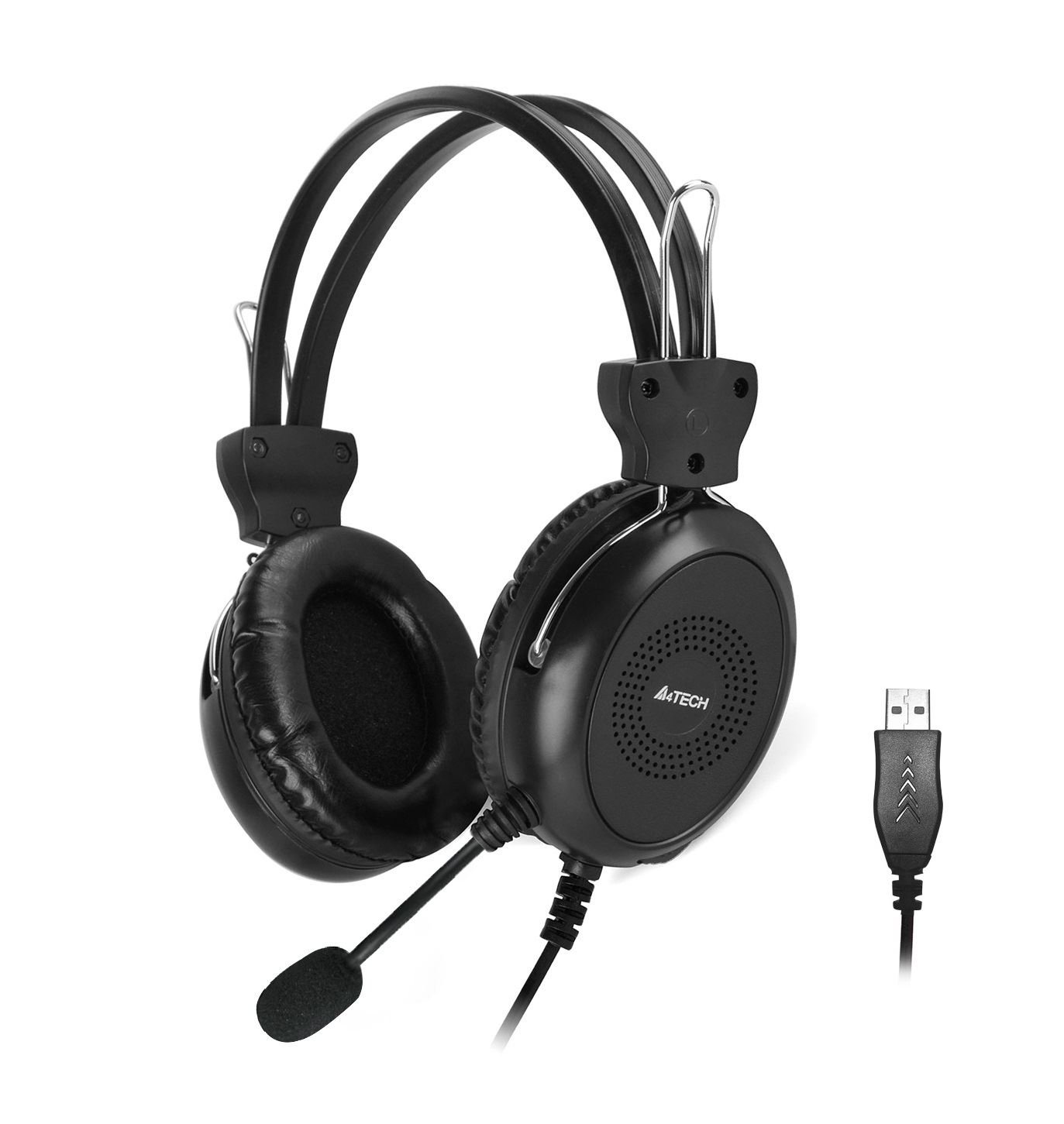 A4 TECH HU-30-USB-BLACK HU-30 Mikrofonlu USB Stereo Kulaklık
