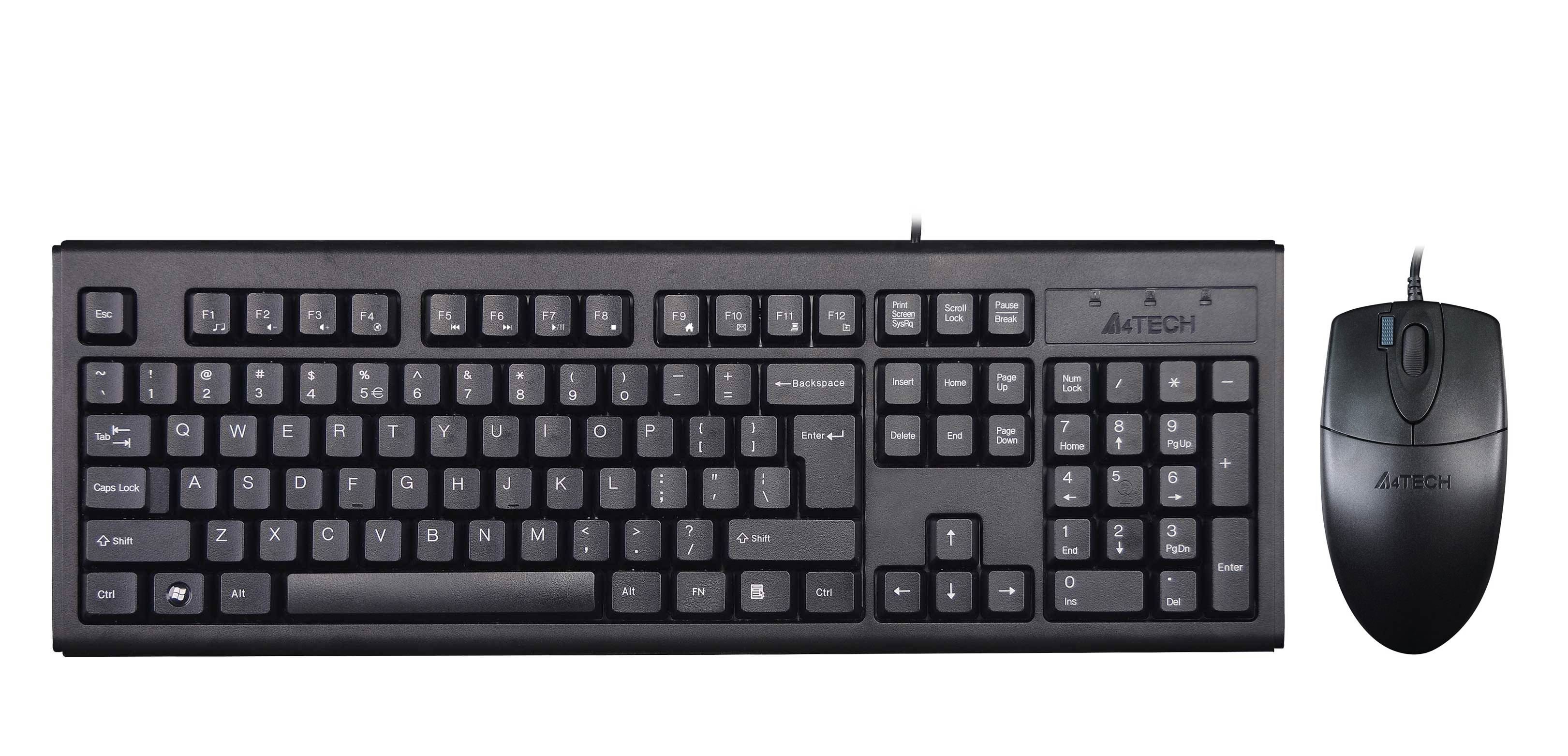 A4 TECH KM-72620D-USB Kablolu Q TR Multimedya Klavye Mouse Set