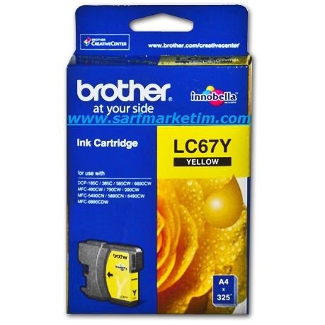 BROTHER LC67Y 450 Sayfa Sarı Kartus