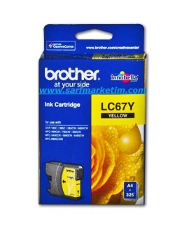 BROTHER LC67Y 450 Sayfa Sarı Kartus BROTHER LC67Y 450 Sayfa Sarı Kartus