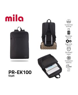 CLASSONE PR-EK100 Mila PR-EK100 15.6 inch Uyumlu Mila serisi Macbook Laptop Sırt Çanta.
