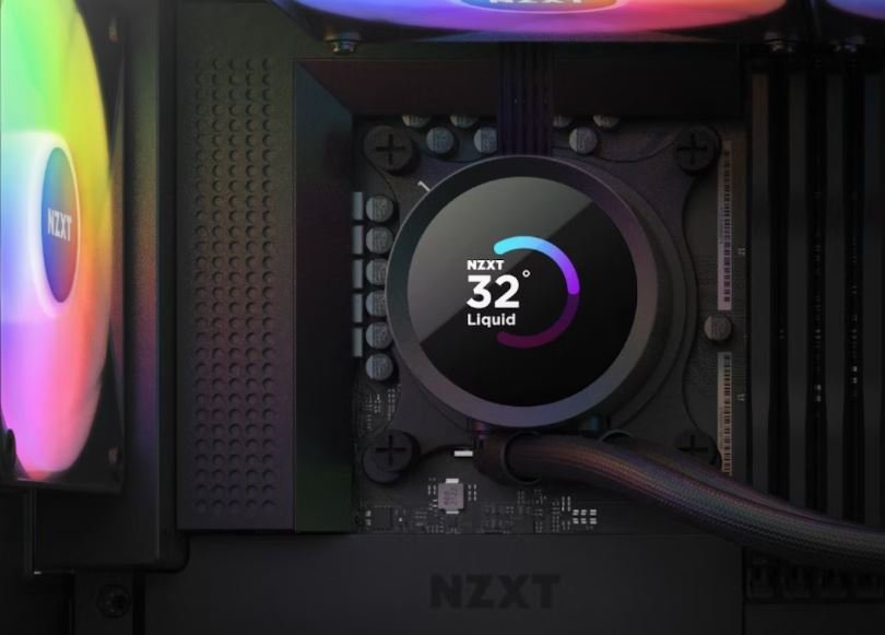 NZXT RL-KR240-B1 Kraken 240 Siyah RGB AIO LCD Display 240mm Sıvı Soğutucu