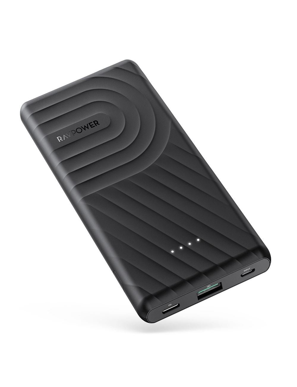 RAVPOWER RP-PB195 10000mAh SB Portable Charger-Black