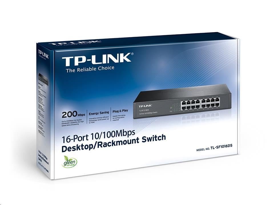 OMADA TL-SF1016DS 16-Port 10/100Mbps Tak ve Kullan %70 En. Tasarruflu 13