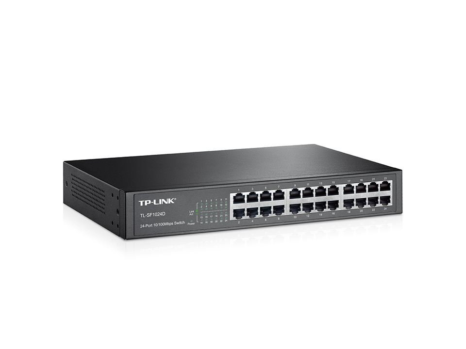 OMADA TL-SF1024D 10/100Mbps 24xPort %70 Güç Tasarruflu Raf Tipi Çelik Kasa Switch