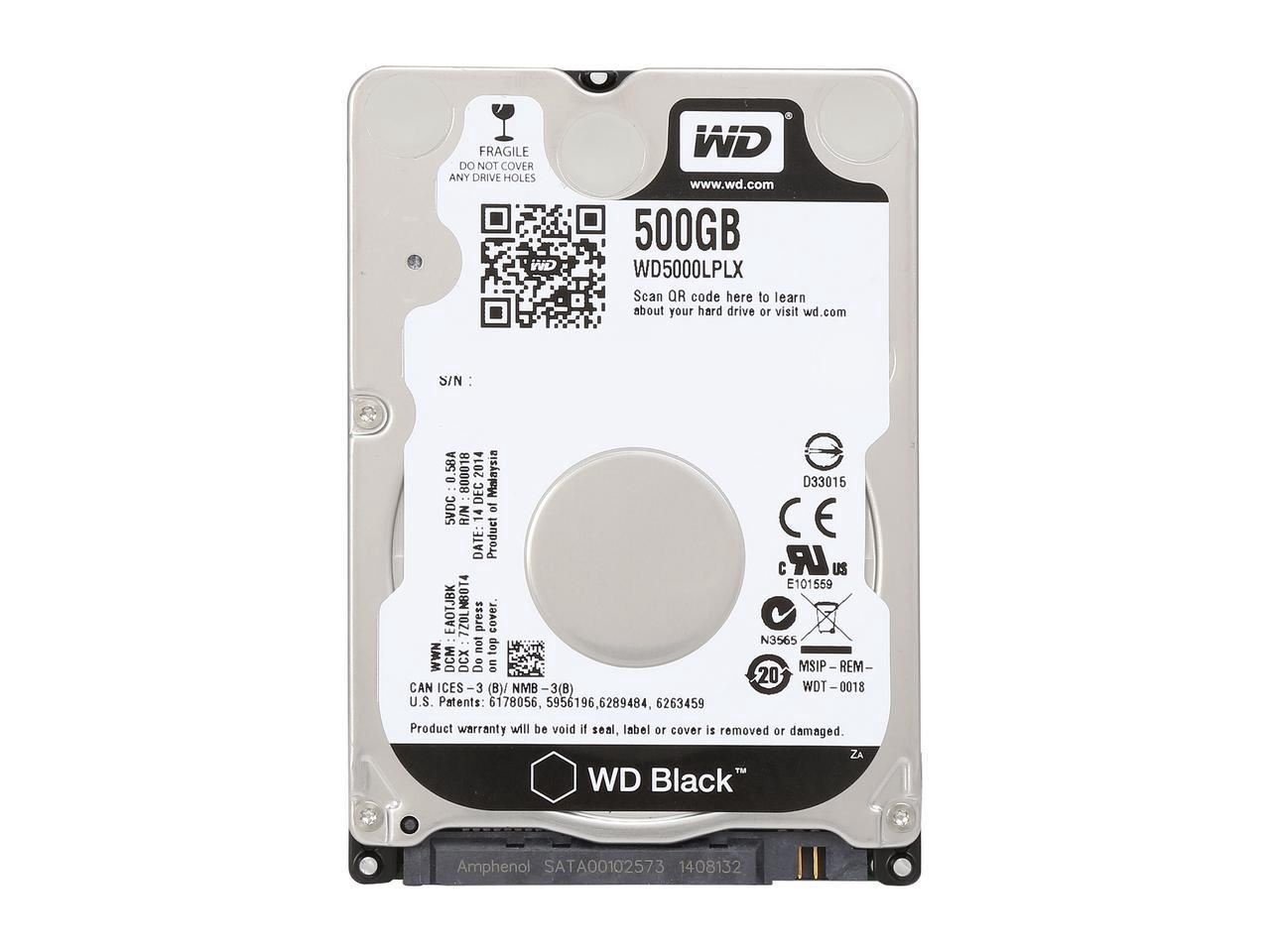 WD5000LPLX 500GB Sata 3.0 7200RPM 32MB 2.5