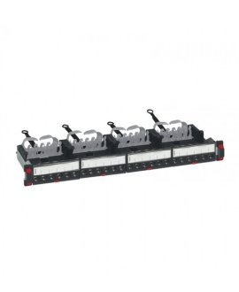Flat Patch Panel 24 RJ45 Cat8 STP 1U